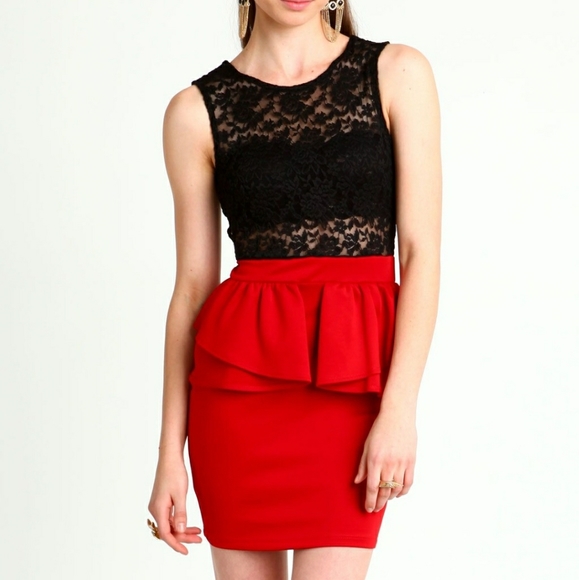 Love Culture Dresses & Skirts - 🆕️ lace peplum dress